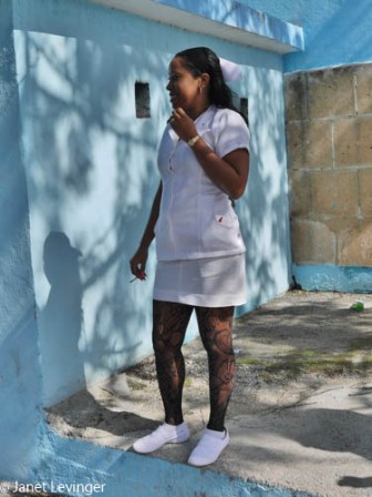 Havana - notice the fishnet stockings on the nurse